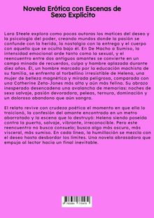 "Novela Erótica con Escenas de Sexo Explícito" steht oben. Darunter folgt ein Text über Leidenschaft, Macht und emotionale Intensität.