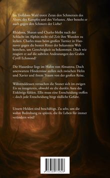 Ein Text beschreibt Abenteuer im Trolldom Wald, ein Turnier, Hindernisse im Hafen von Almarena und Entscheidungen der Stoner.