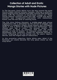 Titeltext: "Collection of Adult and Erotic Manga Stories with Nude Pictures".  
Beschreibung: Eine Sammlung von Geschichten über Kontraste, Fantasien und Lebensfragen.