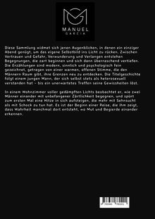 Oben das Logo "Manuel Garcia". Text beschreibt intime, unerwartete Begegnungen und persönliche Entdeckungen.