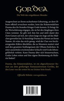 "Die Welt des rotgoldenen Mondes" beschreibt das Fantasy-Abenteuer von Duema in einem Universum voller Konflikte und Bestimmung.