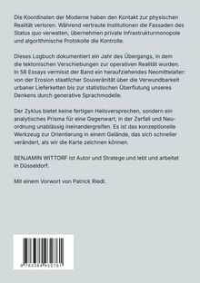 Text über moderne Kontrollverlust, Essays zu Neomitttelalter, Souveränität, Lieferketten, Sprachmodelle. Autor: Benjamin Wittorf.
