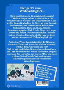 Hier geht's zum Weihnachtsglück. Liebevoll illustriert auf Basis handgemalter historischer Ansichtskarten. Unten links Hunde.