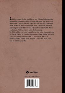 Text über eine Gefangenschaft und Eskiels Dilemma. Frears Unterstützung wird angeboten, aber Eskiel misstraut. Unten: ISBN.