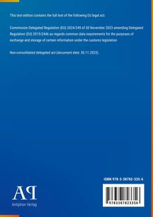 Text über EU-Rechtsakt, Logo "Antiphon Verlag", blauer Hintergrund, ISBN mit Barcode unten rechts.