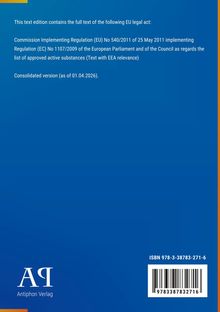 EU-Verordnungstext, konsolidierte Fassung ab 01.04.2026. Antiphon Verlag Logo unten links. ISBN vorhanden.