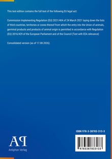 Edition des EU-Rechtsakts: Verordnung (EU) 2021/404. Version vom 17.08.2026. Blau mit einem weißen Verlagslogo.