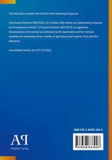 EU-Richtlinie-Textedition: Festlegung der Mindestanforderungen für landwirtschaftliche Pflanzenarten ab 01.07.2026.