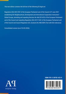 Text über EU-Regulationen, Logo mit "AΩ", Verlag: Antiphon Verlag. Hintergrund in Blau, ISBN und Barcode unten rechts.