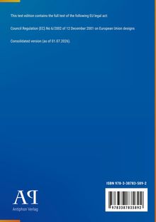 Text über EU-Gesetz Konsolidierte Fassung ab 01.07.2026. Logo "AQ Antiphon Verlag" unten links. ISBN mit Barcode.