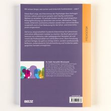 Texte über Lernen, Psychologie und Pädagogik. Dr. habil. Benedikt Wisniewski als Autor erwähnt. Farbige Silhouetten-Illustration.