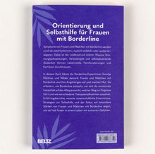 Text: "Orientierung und Selbsthilfe für Frauen mit Borderline." Lila Hintergrund, minimalistisches Design.