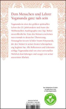 Yogananda: Gespräche mit Yogananda, Buch