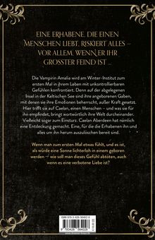 Eine aufwendige goldene Verzierung umrahmt den Text auf schwarzem Hintergrund. Zitate über Liebe und Gefahr. ISBN unten.