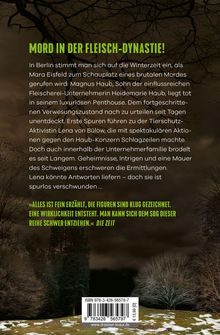 „MORD IN DER FLEISCH-DYNASTIE!“: Berlin, Winter, brutaler Mord, Magnus Haub tot, Tierschutz-Aktivistin verdächtigt. Spannung, Geheimnisse.