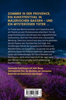 Sommer in der Provence, ein Kunstfestival und ein mysteriöser Toter. Lavendelfelder im Sonnenuntergang.