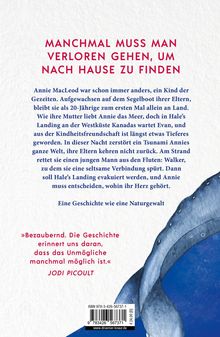 "Manchmal muss man verloren gehen, um nach Hause zu finden." Geschichte von Annie, die ein Tsunami trifft. Zitat von Jodi Picoult.