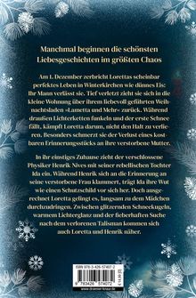 Manchmal beginnen die schönsten Liebesgeschichten im größten Chaos. Winterliches Design mit Tannenzweigen und Schnee.