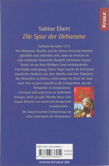 Sabine Ebert: Die Spur der Hebamme, Buch