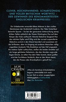 M. W. Craven: Der Zögling, Buch