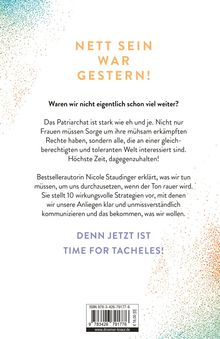 Nett sein war gestern! Erklärung von Strategien gegen Patriarchat. Zeit für klare Kommunikation: Time for Tacheles!