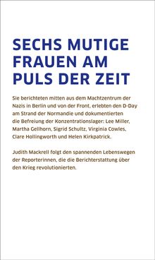 Judith Mackrell: Frauen an der Front, Buch