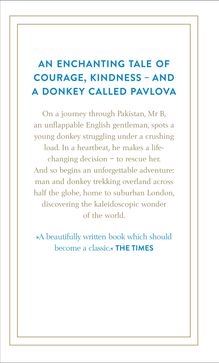 Blauer Titel: "AN ENCHANTING TALE..."
Beschreibung einer Reise mit einem geretteten Esel. Rezension von THE TIMES. Eleganter Rahmen.