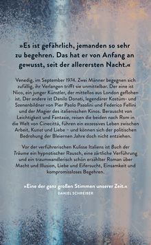 Zitat über gefährliches Begehren. Venedig, 1974. Zwei Männer, Kunst, Liebe. Italienische Kulisse, hypnotisches Werk. Daniel Schreiber.