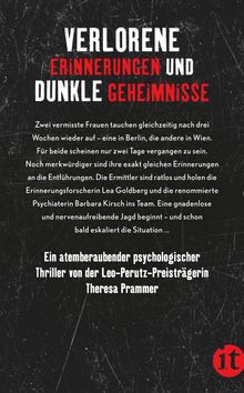 Theresa Prammer: Ausgelöscht, Buch