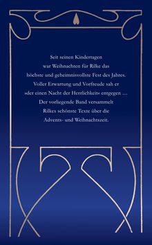 Rainer Maria Rilke: Weihnachten naht, Buch