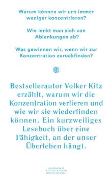 Volker Kitz: Konzentration, Buch