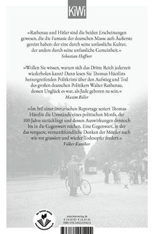 Thomas Hüetlin: Berlin, 24. Juni 1922, Buch