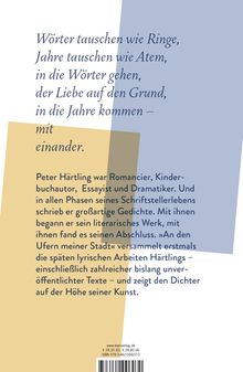 Peter Härtling: An den Ufern meiner Stadt, Buch