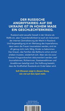 Sofi Oksanen: Putins Krieg gegen die Frauen, Buch