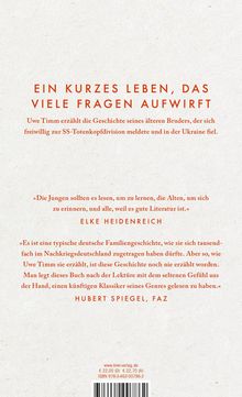 Uwe Timm: Am Beispiel meines Bruders, Buch