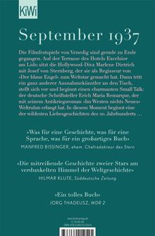 KiWi-Logo oben, dann "September 1937". Danach folgt Text über Filmfestspiele, Erich Maria Remarque, Zitate von Bissinger, Klute, Thadeusz.