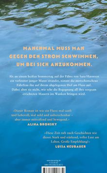 MANCHMAL MUSS MAN GEGEN DEN STROM SCHWIMMEN, UM BEI SICH ANZUKOMMEN. Hintergrund: Wasseroberfläche.