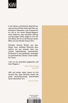 KiWi-Logo. Text über Christian Krachts Roman, der Pauls Reise beschreibt. Zitate von Adam Soboczynski und Joshua Cohen. ISBN unten.
