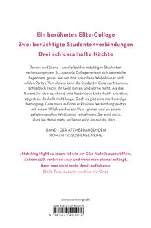 Stefanie Hasse: Matching Night, Band 1: Küsst du den Feind? (Gewinner des Lovelybooks-Leserpreises 2021), Buch