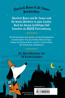 Tim Collins: Meisterdetektiv Sherlock Bones. Spannender Rätselkrimi zum Mitraten, Bd. 1: Die Jagd nach den Kronjuwelen, Buch