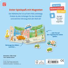 Sandra Grimm: Mein erstes Magnetbuch: Was fährt wo? Fahrzeuge - Magnet-Spielbuch ab 12 Monaten, Kinderbuch ab 1 Jahr, Buch