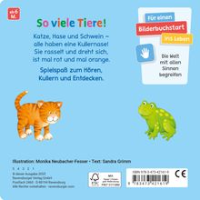 Sandra Grimm: Alle meine Kullertiere - Baby-Buch für Kinder ab 6 Monaten, Spielbuch mit Rasselkugel, Buch