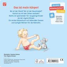 Regina Schwarz: Augen, Bauch und Hände. Mein erstes Körperbuch. Allererstes Wissen. Körperteile spielerisch kennenlernen ab 1 Jahr. Mit Reimen ab 12 Monaten, Buch