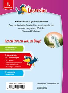 Markus Grolik: Erstlesegeschichten: Elfen und Einhörner - Leserabe ab 1. Klasse - Erstlesebuch für Kinder ab 6 Jahren, Buch