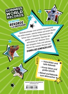 Guinness World Records - Die besten Rekorde für Erstleser (Rekordebuch zum Lesenlernen), Buch