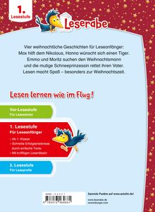1. Lesestufe, Vier weihnachtliche Geschichten für Leseanfänger, Lesen lernen wie im Flug!, Illustration mit Rabe.