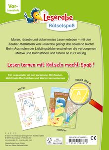 Melinda Ronto: Leserabe Rätselspaß Zauber-Malrätsel zum Lesenlernen: Dinos (Vor-Lesestufe), Buch