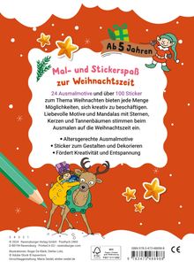 Mein liebstes Weihnachtsmalheft mit Stickern ab 5, Buch