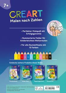 Ravensburger CreArt Malen nach Zahlen ab 7: Feen, Elfen, Meerjungfrauen, Großes Malbuch, 48 Motive, Buch