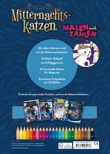 Ravensburger Malen nach Zahlen Mitternachtskatzen - 24 Motive - 24 Farben - Malbuch mit nummerierten Ausmalfeldern für fortgeschrittene Fans, Buch